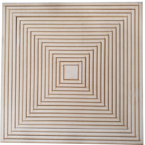 Łapacz snów KWADRAT baza drewniana łapacza 18x18