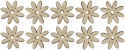 Kwiatek drewniany dekor decoupage 4 cm 10szt