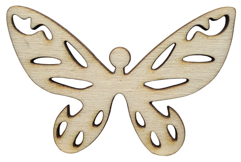 Motyl drewniany dekor zodoba scrapki decupage 10x7