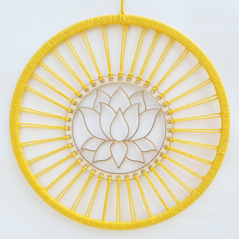 Mandala łapacz snów baza obręcz koło kwiat lotosu