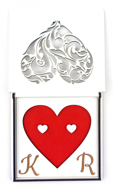 Pudełko pudełeczko na obrączki Ślub Wesele Szkatułka