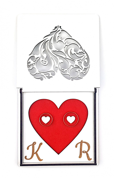 Pudełko pudełeczko na obrączki Ślub Wesele Szkatułka