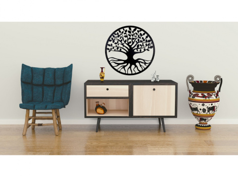 Drzewo życia obręcz panel ażurowy 3D Kolory 20cm