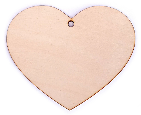 Drewniane SERCA 10cm serduszko do decoupage 10szt