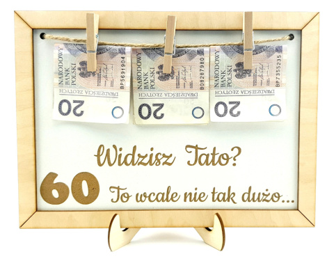 PREZENT RAMKA na 30 40 50 60 70 URODZINY tabliczka