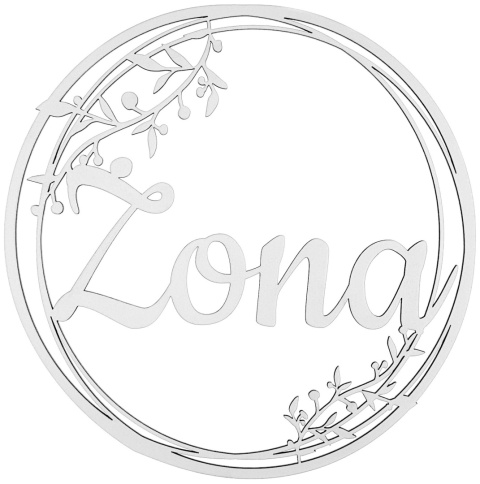 Dekoracje Weselne Koła Mąż Żona BIAŁE 40cm Zestaw Ślubne Napisy