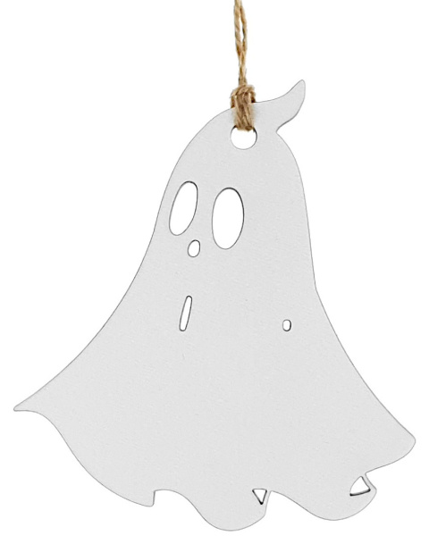 Dekoracje na Halloween Ozdoby Duchy Duszki Zawieszki 9cm Białe 12sztuk + Sznurek Gratis