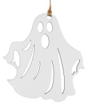 Dekoracje na Halloween Ozdoby Duchy Duszki Zawieszki 9cm Białe 12sztuk + Sznurek Gratis