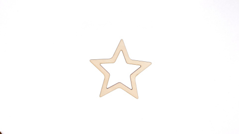 Gwiazda Drewniana Ozdoba Świąteczna 8cm 5szt Zawieszka Gwiazdka Dekoracja