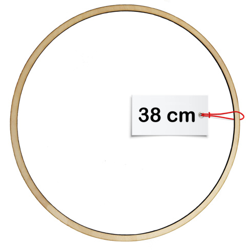 Koło drewniane do łapacza snów obręcz 38cm baza