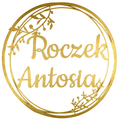 Dekoracja na Roczek z Imieniem Złota Obręcz 40cm Napis na Pierwsze Urodziny