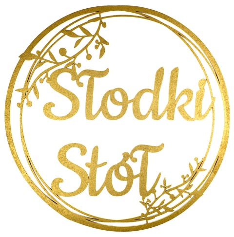 Dekoracje Weselne Koło Słodki Stół ZŁOTY 40cm Obręcz Ślub Ozdoba Napis