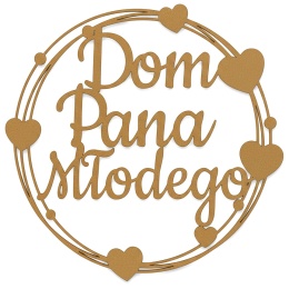 Dom Pana Młodego – Dekoracja Weselna Ślubna HDF Obręcz 40cm