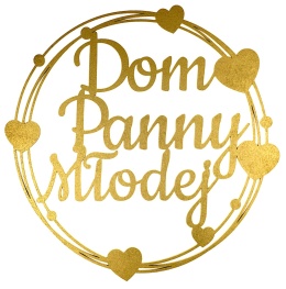 Dom Panny Młodej – Dekoracja Weselna Ślubna Złota Obręcz 40cm