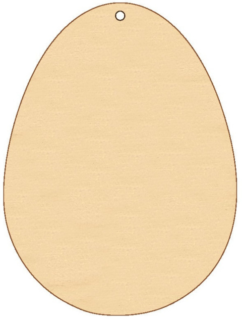 Jajko drewniane zawieszka decoupage 10cm sklejka