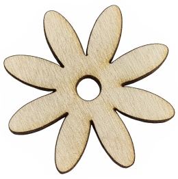 Kwiatki drewniane 2cm 15 szt. Decoupage Scrapbooking DIY