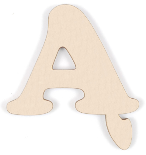 Litery drewniane 2,4 cm literki cyfry alfabet 3D napis