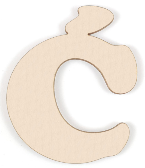 Litery drewniane 2,4 cm literki cyfry alfabet 3D napis