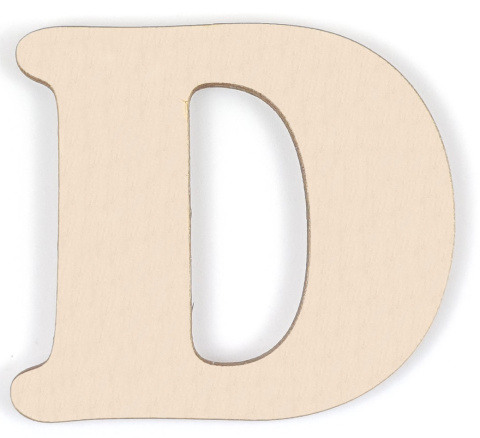 Litery drewniane 2,4 cm literki cyfry alfabet 3D napis