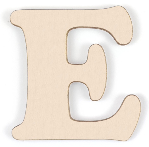 Litery drewniane 2,4 cm literki cyfry alfabet 3D napis