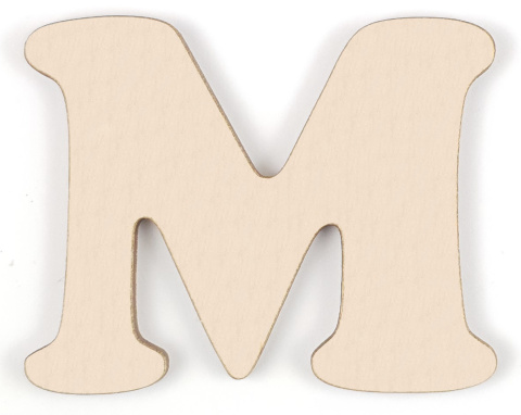 Litery drewniane 2,4 cm literki cyfry alfabet 3D napis