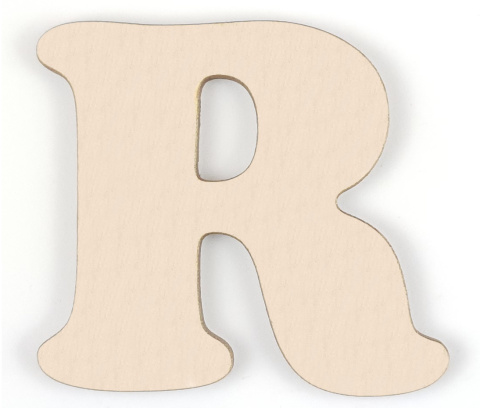 Litery drewniane 2,4 cm literki cyfry alfabet 3D napis