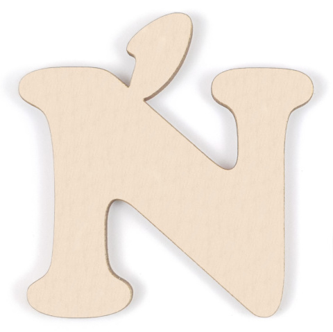 Litery drewniane 2,4 cm literki cyfry alfabet 3D napis