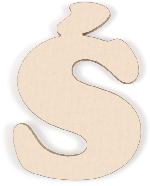 Litery drewniane 2,4 cm literki cyfry alfabet 3D napis