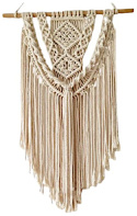 Makrama Na Ścianę, Dekoracja Wisząca Boho 80cm Do Salony, Sypialni, Pokoju