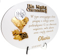 Podziękowanie Dla Chrzestnych Na Pierwszą Komunię Świętą Plexi Lustro + Podstawka