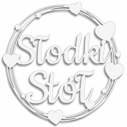 Słodki Stół - Dekoracje Weselne - Ślubne – Biała Obręcz 40cm Ozdoba Sali