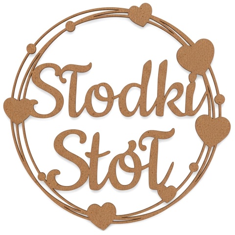 Słodki Stół - Dekoracje Weselne - Ślubne – HDF Obręcz 40cm Ozdoba Sali