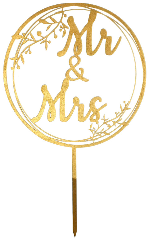 Topper Na Tort Weselny, Różne Wzory Mąż Żona Mr Mrs Państwo Młodzi Love Miłość