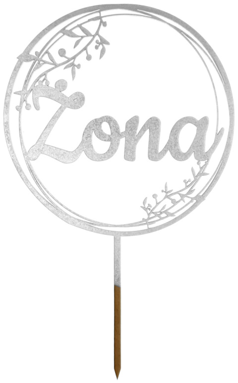 Topper Na Tort Weselny, Srebrny, Różne Wzory Mąż Żona Mr Mrs Państwo Młodzi Love Miłość