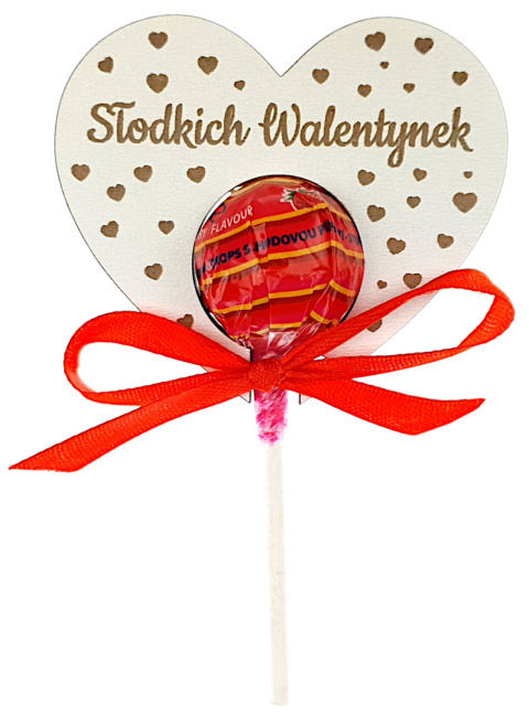 Walentynki Serce Na Lizaka Dla Przedszkolaka Ucznia Do Przedszkola Szkoły Prezent Upominek