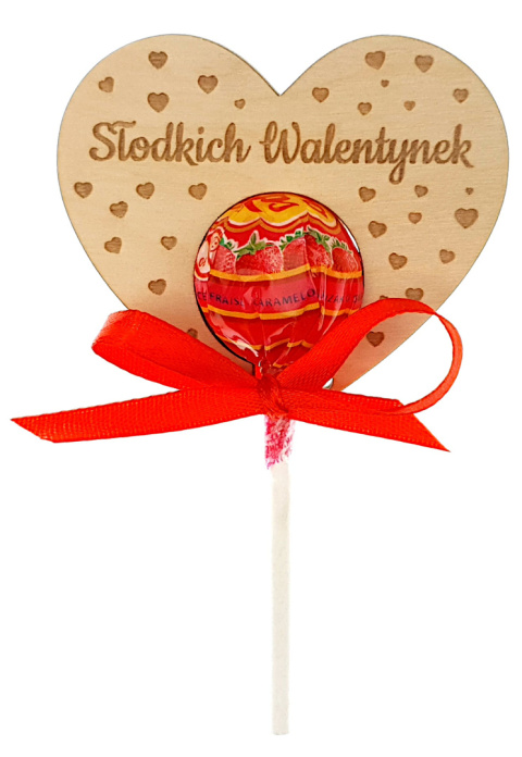 Walentynki Serce Na Lizaka Dla Przedszkolaka Ucznia Do Przedszkola Szkoły Prezent Upominek