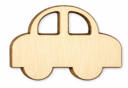 Drewniane autka 3x2 cm – scrapki dekor ze sklejki brzozowej 3 mm (10 szt.)