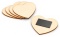 Drewniany magnes na lodówkę, serce 8x7 cm – baza DIY, zestaw 5 szt.