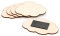 Drewniany magnes na lodówkę, chmurka 8 × 5 cm – baza DIY, zestaw 5 szt.