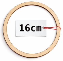 Koło drewniane do łapacza snów obręcz 16cm baza