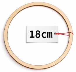 Koło drewniane do łapacza snów obręcz 18cm baza