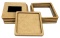 Magnes na lodówkę kwadrat z ramką 7 × 7 cm – 5 szt. – baza DIY z surowego HDF