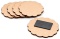 Magnes na lodówkę rozetka falowana 7x7 cm - baza DIY z surowego HDF 3 mm 5 szt