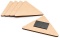 Magnes na lodówkę trójkąt 8x7 cm – baza DIY z surowego HDF 3 mm, 5 szt.