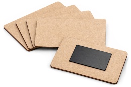 Magnes na lodówkę prostokątny 8x5 cm – baza DIY z surowego HDF 3 mm, 5 szt.