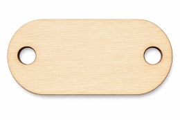 Metka drewniana Guzik Scrapki dekor rękodzieło 45x22 10szt