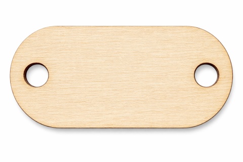 Metka drewniana Guzik Scrapki dekor rękodzieło 45x22 10szt