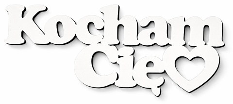 Napis Kocham Cię do bukietu – dekoracja do flowerboxa | zestaw 5 szt. Walentynki