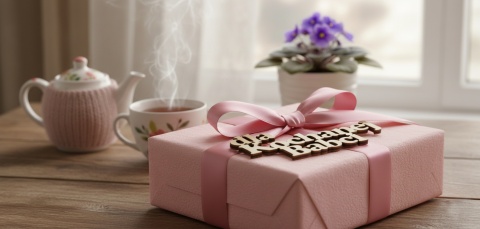 Napis dekor Dzień Babci "Dla Kochanej Babci" 7x3cm