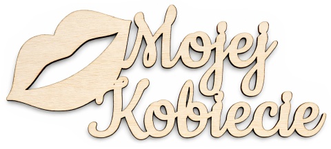 Napis Mojej Kobiecie do bukietów flowerboxów – 3 mm | zestaw 5 szt.